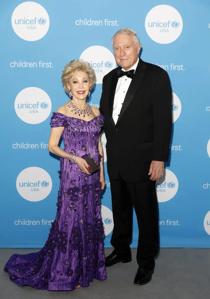 Margaret Alkek Williams, Jim Daniel at the sixth annuall UNICEF Gala at The Post Oak Hotel.  (Photo by Bob Levey/Getty Images for UNICEF)