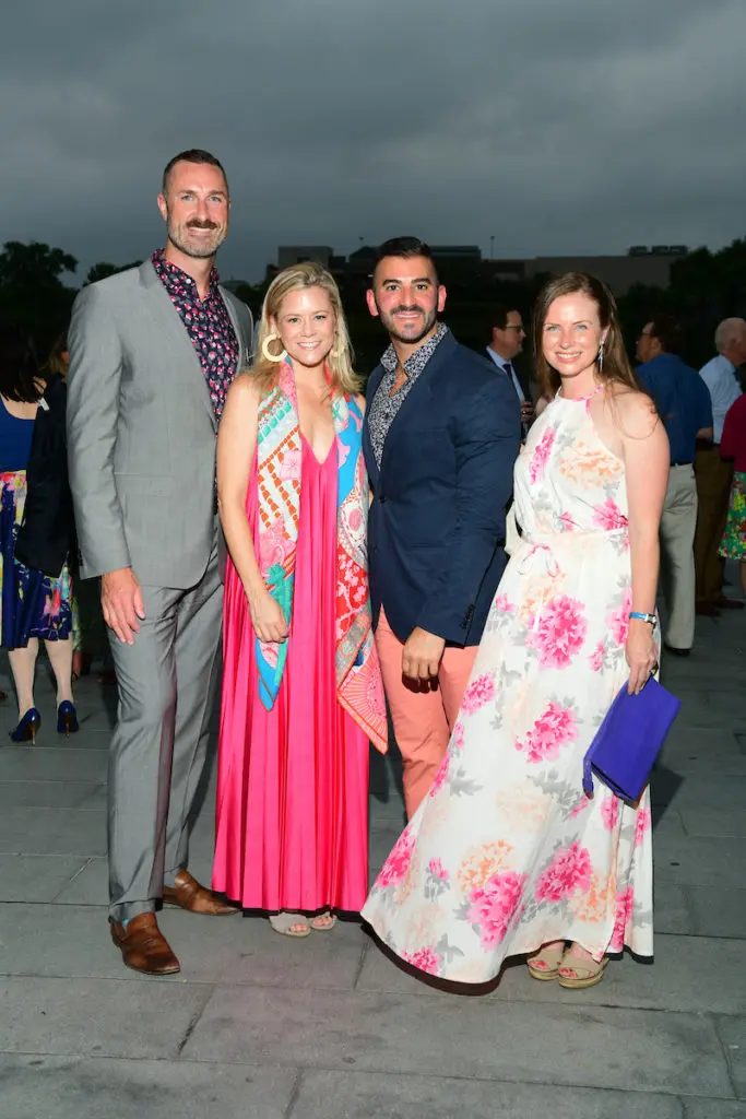 Dr. Matt Greives, Monica Bickers, Colin Moussa, Ann Lee Phillips at the Children's Memorial Hermann event at McGovern Centennial Gardens. (Photo by Daniel Ortiz)