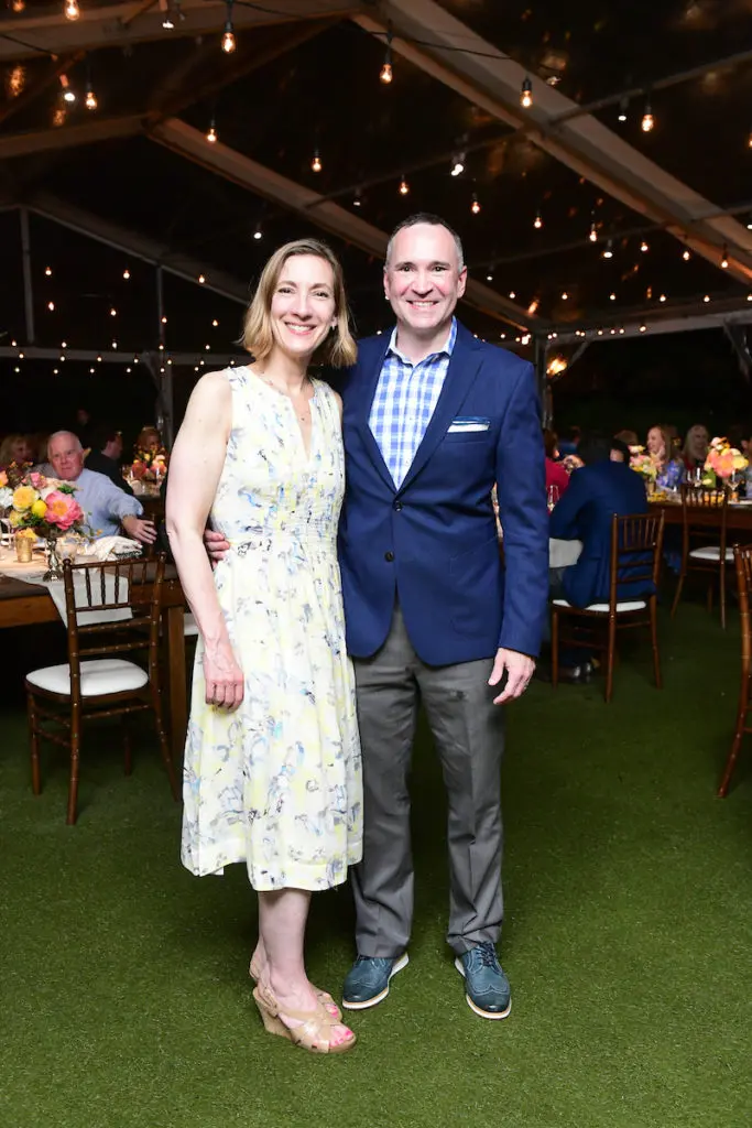 Deborah Gordon, Nathan Coco at the Children's Memorial Hermann event at McGovern Centennial Gardens. (Photo by Daniel Ortiz)