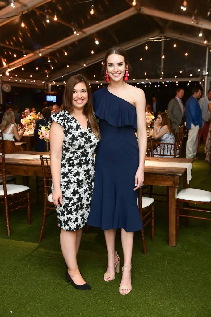 Jennifer Bailey, Lauren Gow at the Children's Memorial Hermann event at McGovern Centennial Gardens. (Photo by Daniel Ortiz)