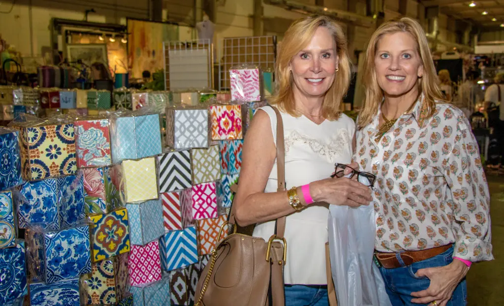 Jennifer Fitts, Ashley Langley at the DAShH spring market. (Photo by Gray Moore)
