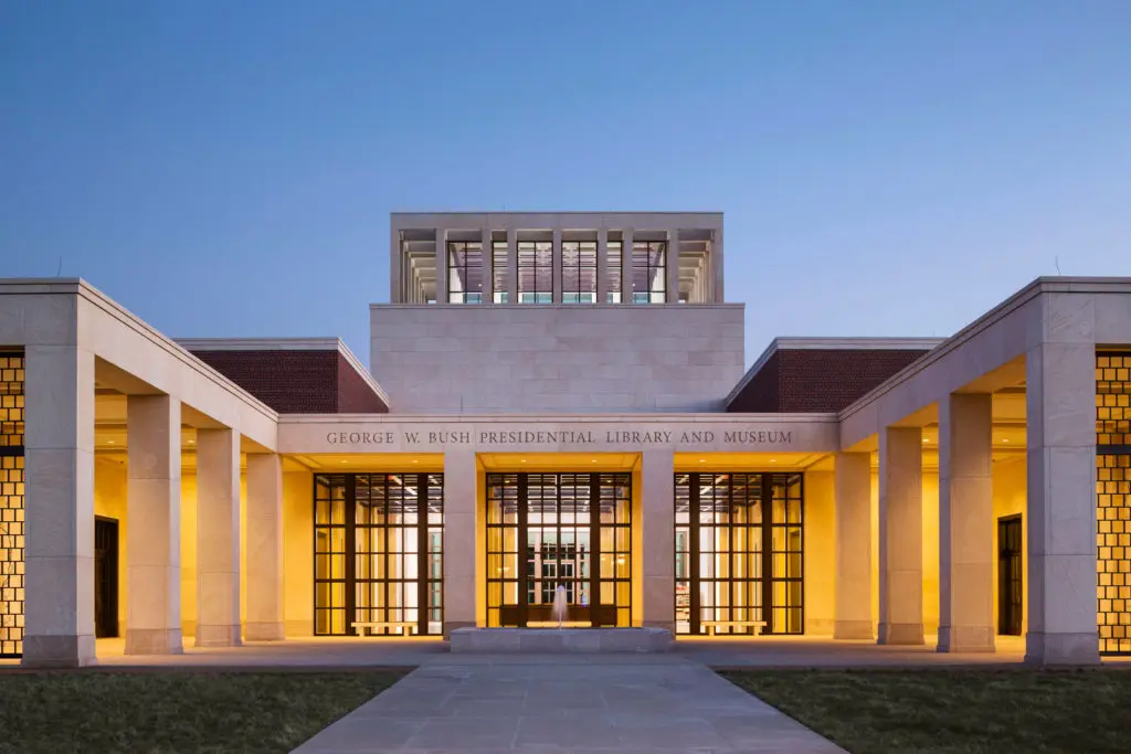 The George W. Bush Presidential Library is located near SMU. (Courtesy)