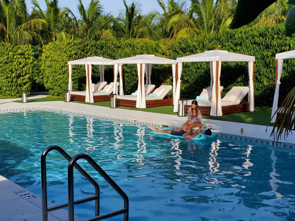 The second swimming pool offers a romantic retreat from the bustling beach scene. (Photo by Shelby Hodge)