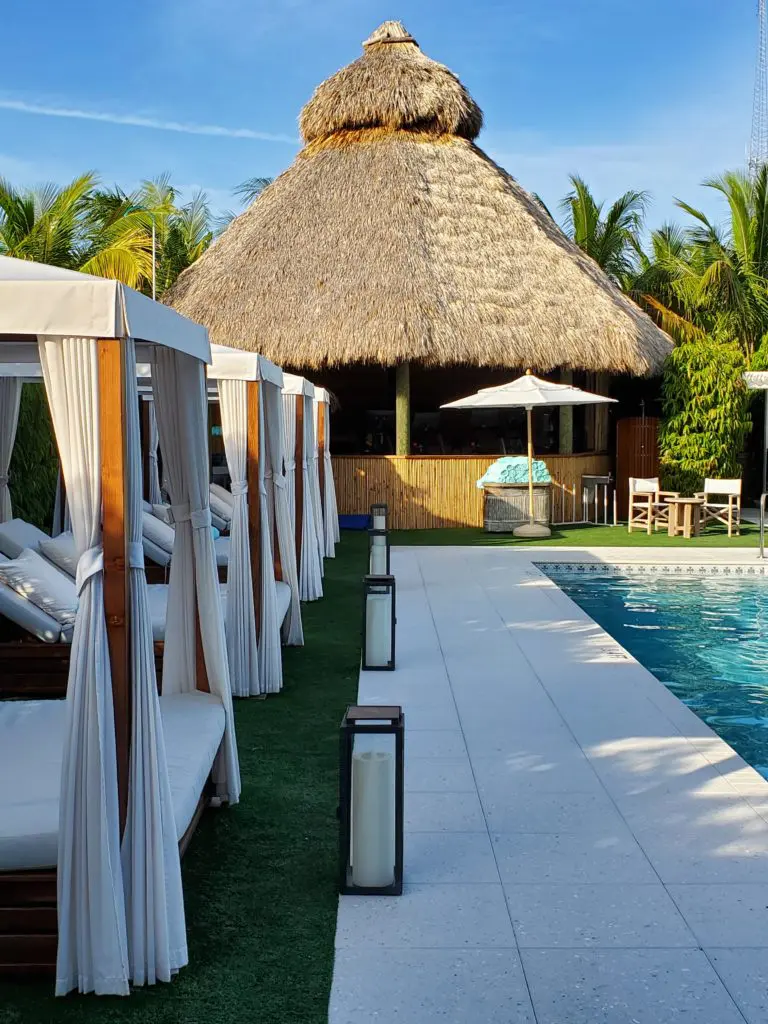 The 'Fitness Tiki Hut' is outfitted with Peletons. (Photo by Shelby Hodge)