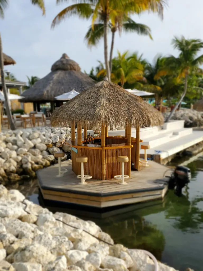 The floating tiki bar offers a spin through the water and all drinks included. (Photo by Shelby Hodge)
