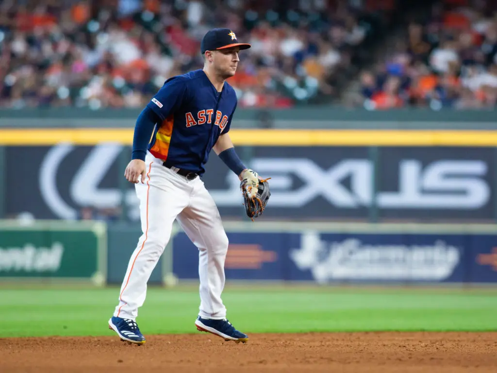 Alex Bregman's defense is sometimes as valuable as his bat. (Photo by F. Carter Smith)
