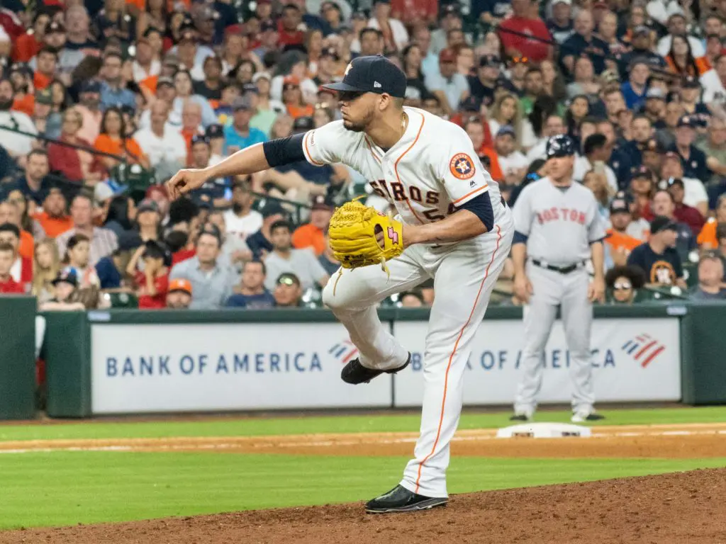 Roberto Osuna has been a dominant closer for the Houston Astros. (Photo by F. Carter Smith)