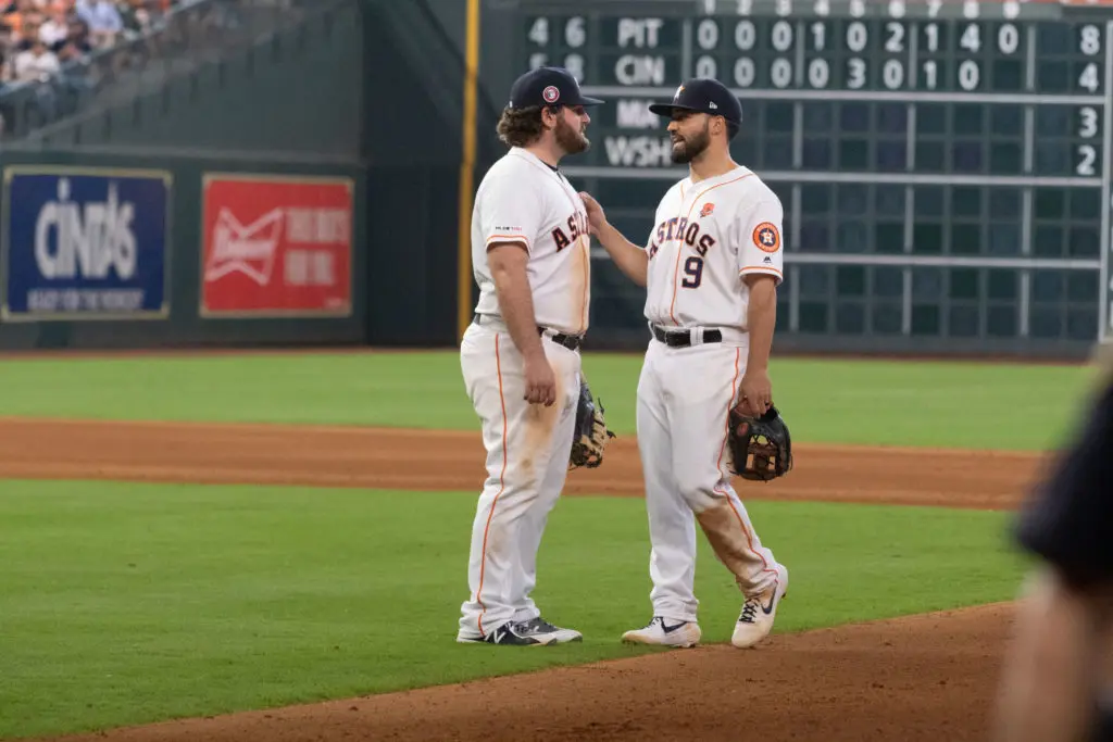 Tyler White and Jack Mayfield aren't close to All-Stars, but they can still help the Astros win important games. (Photo by F. Carter Smith)