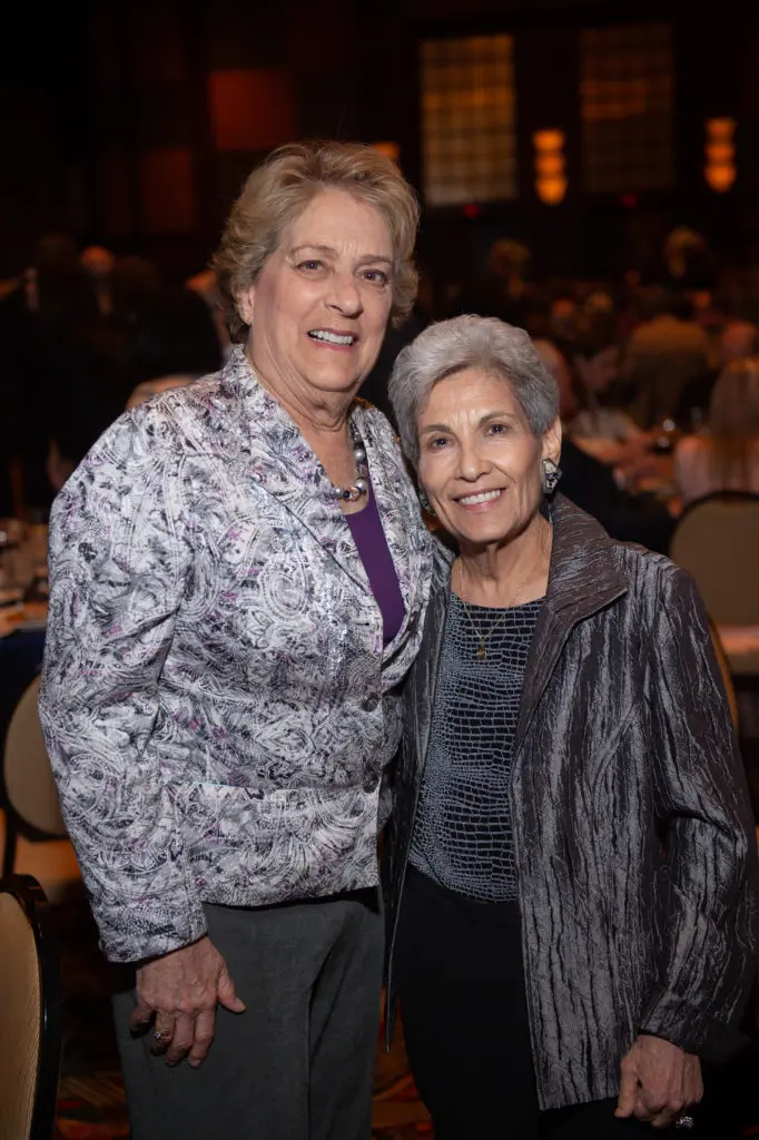 Dinner chair, Mayro Pro Tem  Ellen Cohen, Chaja Verveer at the Holocaust Museum Houston LBJ Moral Courage Award dinner. (Photo by Wilson Parish)