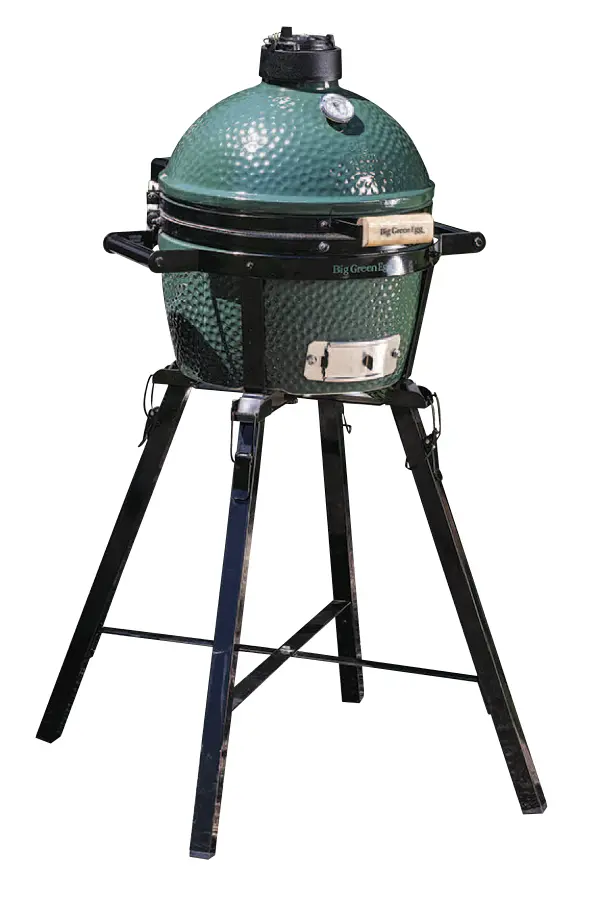 Bering cooks all kinds of meat on his Big Green Egg, even a Thanksgiving turkey.