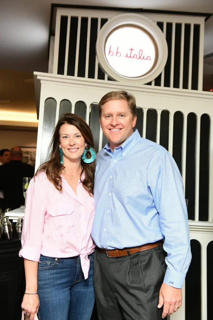 Natalie & John Warren at the opening of B.B. Italia Kitchen & Bar. (Photo by Daniel Ortiz)