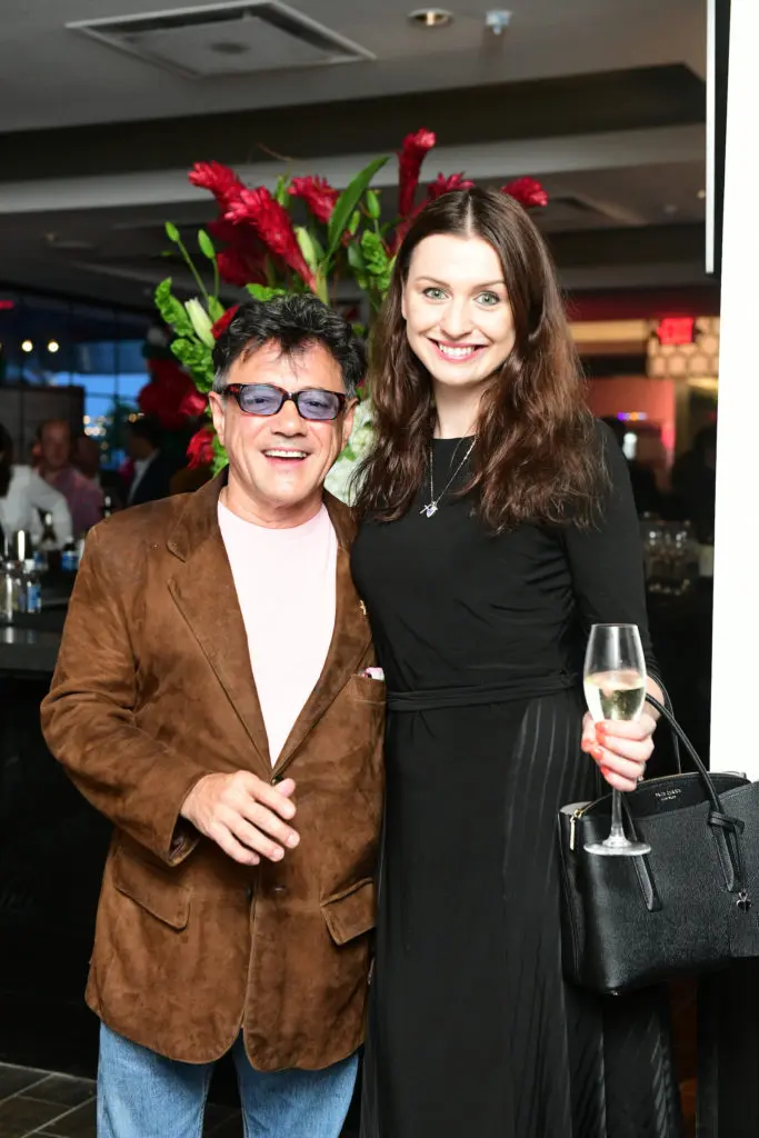 Manuel Ramos, Julia Kash at the opening of B.B. Italia Kitchen & Bar. (Photo by Daniel Ortiz)
