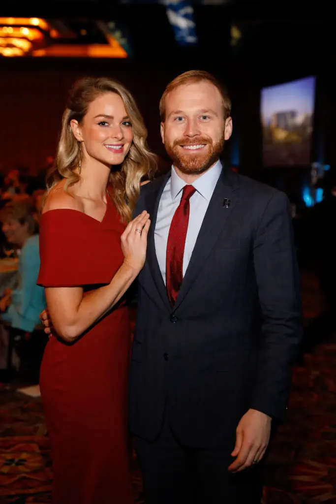 Sarahbeth & Pierce Bush at the Holocaust Museum Houston LBJ Moral Courage Award dinner.  (Photo by Priscilla Dickson)