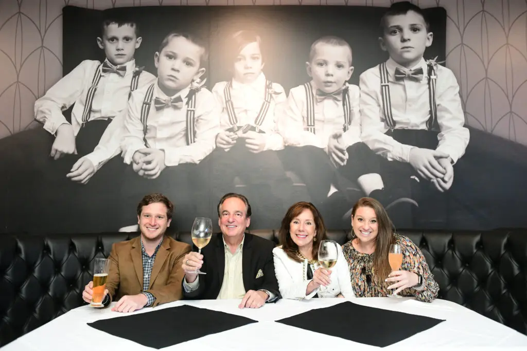 Jacob, Alan, Elizabeth and Laura Stein at the opening of B.B. Italia Kitchen & Bar. (Photo by Daniel Ortiz)