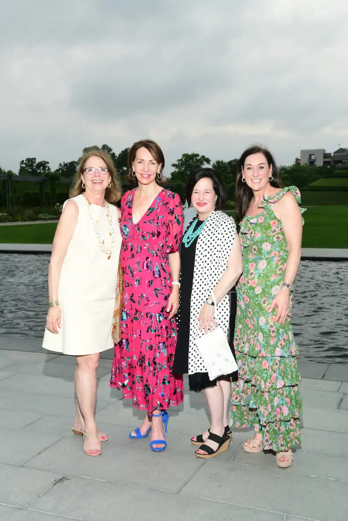 Deborah Cannon, Susie Destefano, Anne Neeson, Amalia Stanton,  at the Children's Memorial Hermann event at McGovern Centennial Gardens. (Photo by Daniel Ortiz)