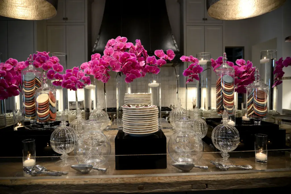 The kitchen was transformed into dessert central at the Theorem Wine release party. (Photo by Al Torres Photography)