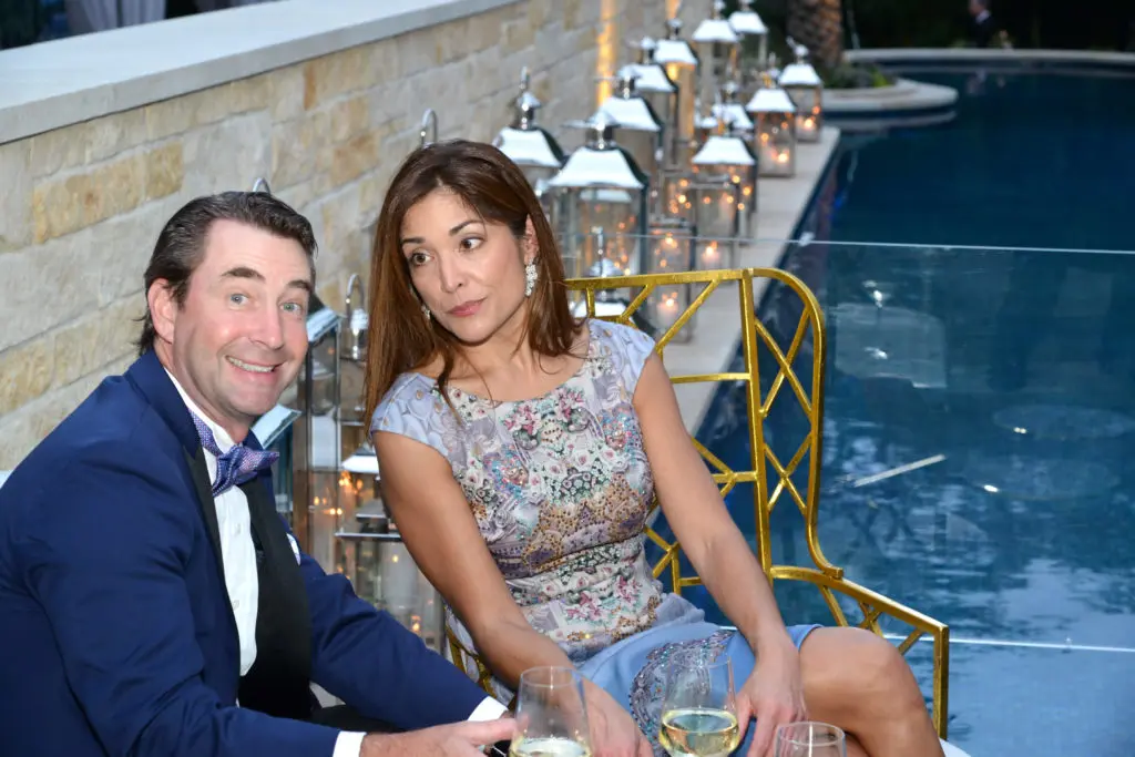 Greg Harper & Lisa Foronda at the Theorem Wine release party. (Photo by Al Torres Photography)