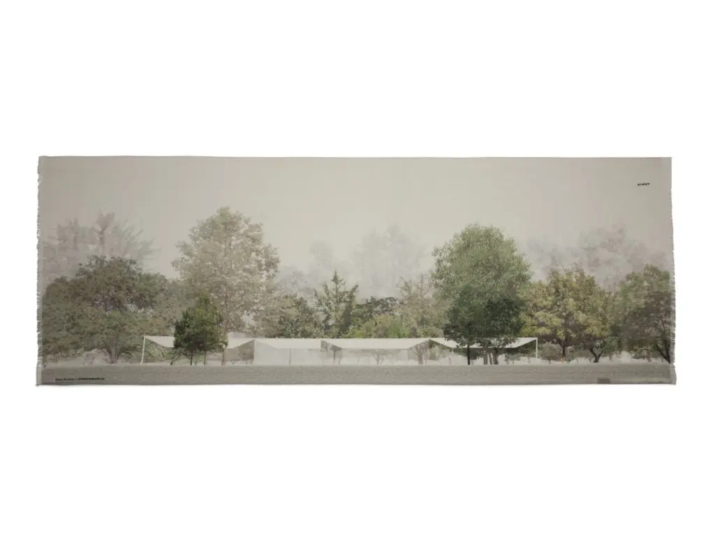 Akris Menil Drawing Institute scarf
