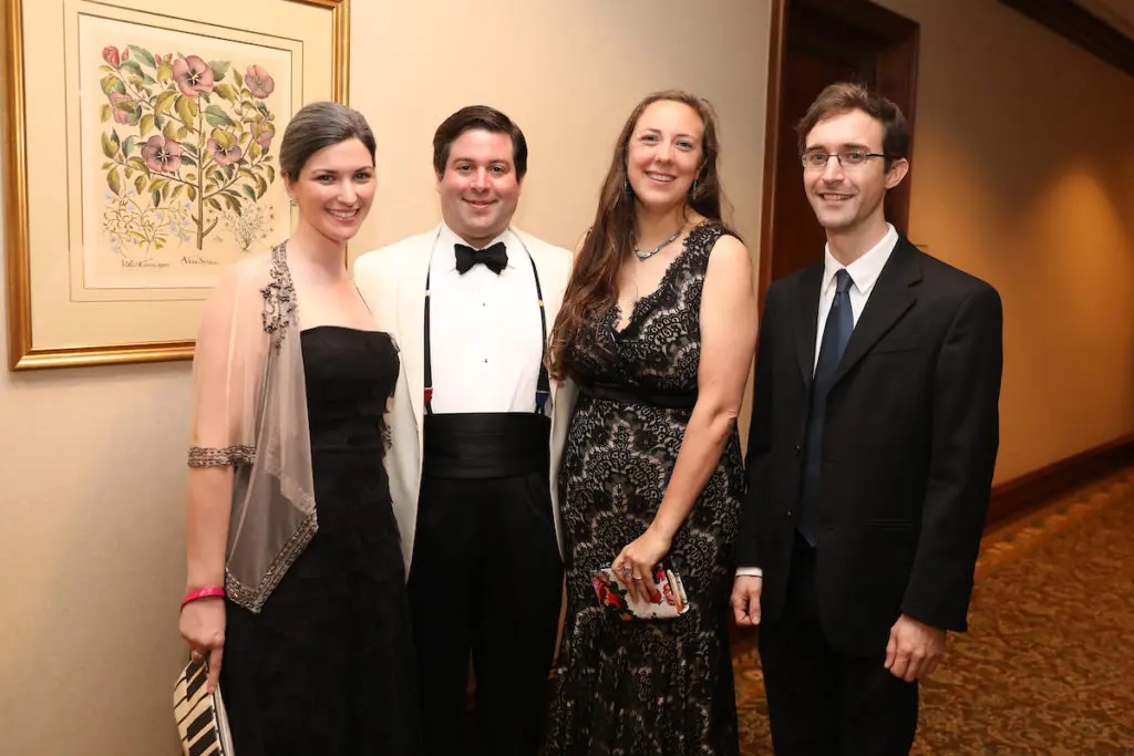 Alisa Magallón, Gabriel & Sara Loperena, Theo Chandler at the Da Camera Gala at The Houstonian. (Photo by Priscilla Dickson)