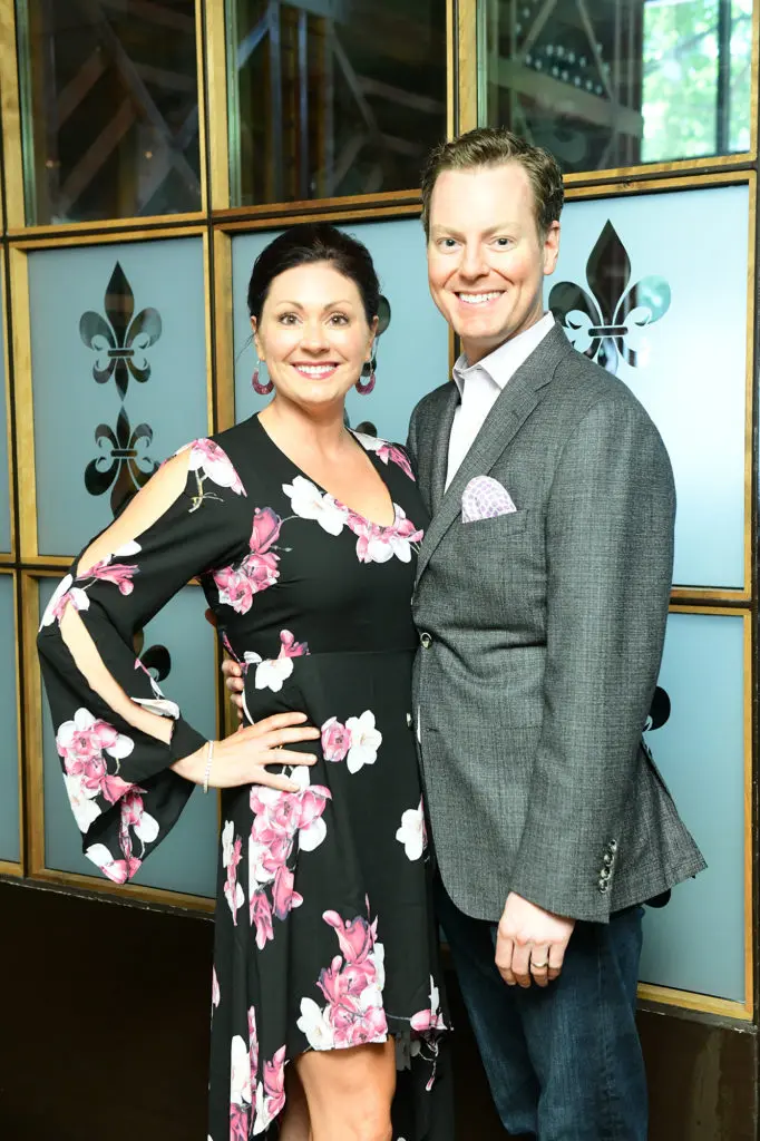 Chairs Amy LeBlanc Cloud & Jeremy Cloud at Houston Ballet's Raising the Barre fundraiser at Artisans Restaurant. (Photo by Daniel Ortiz)