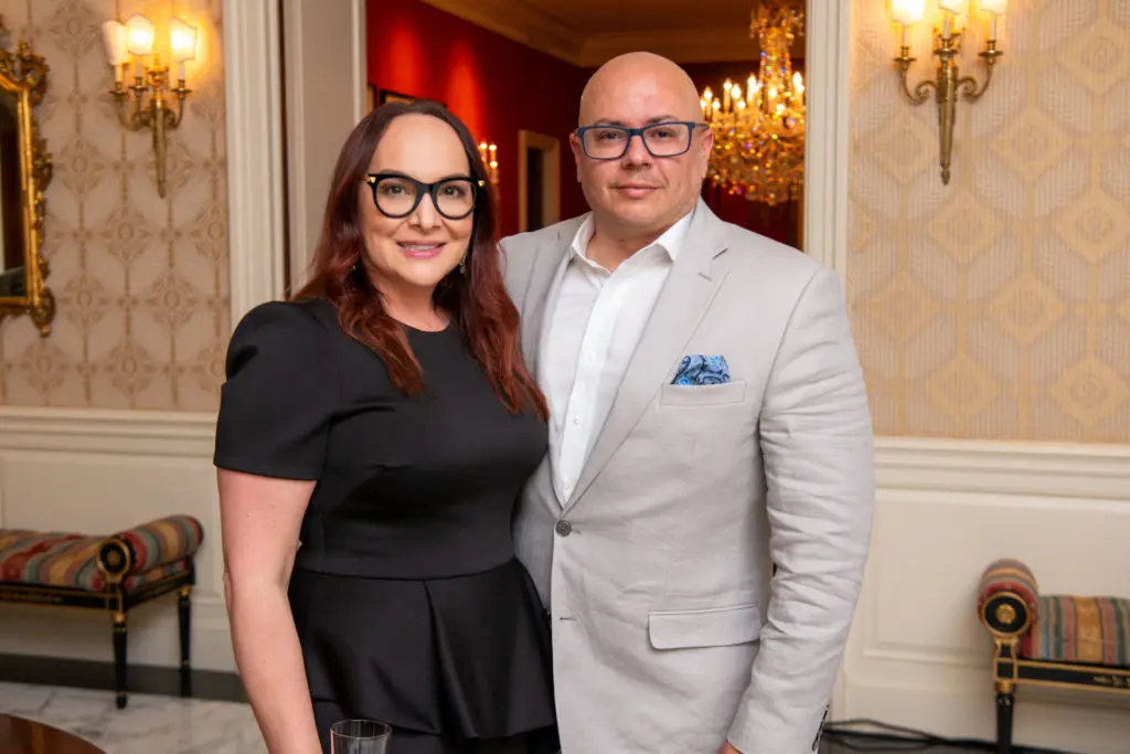 Ana Llovera, Carlos Gonzalez Centeno at the Recipe for Success Delicious Alchemy dinner. (Photo by Michelle Watson CatchLightgroup.com)