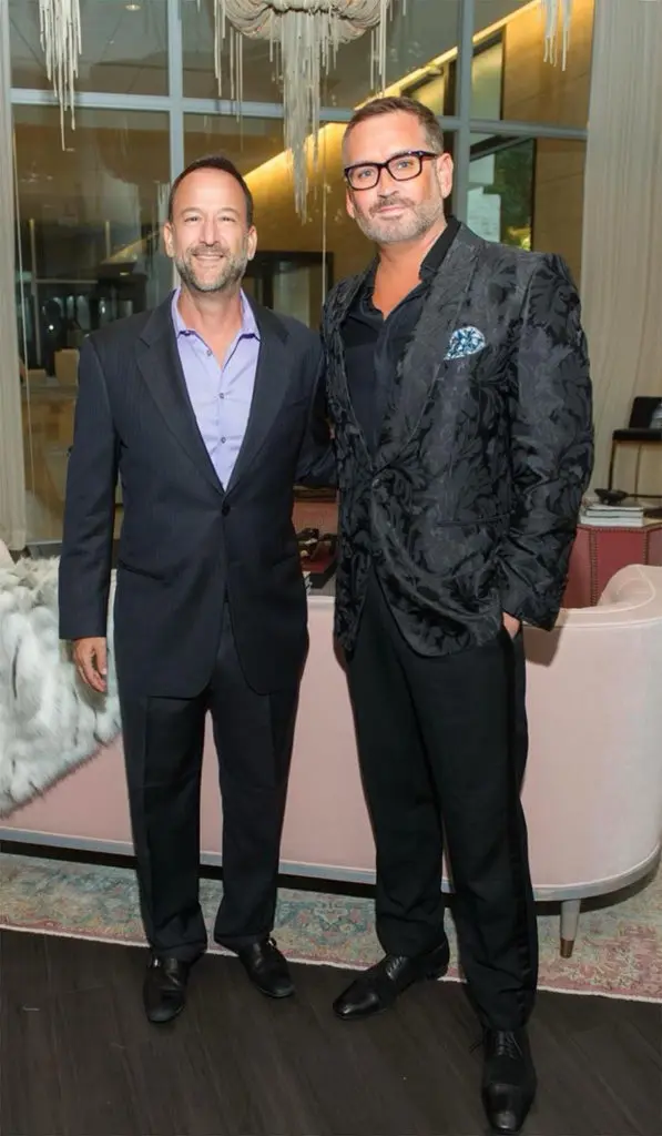 Rob Samuels, Hal Word at the Jordan Alexander dinner party. (Photo by Priscilla Dickson)