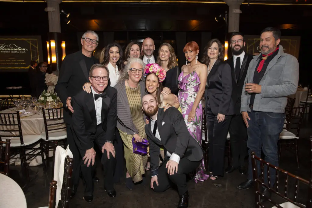 The art posse at Illumination: The Rothko Chapel Gala.  (Photo by Jenny Antill Clifton)