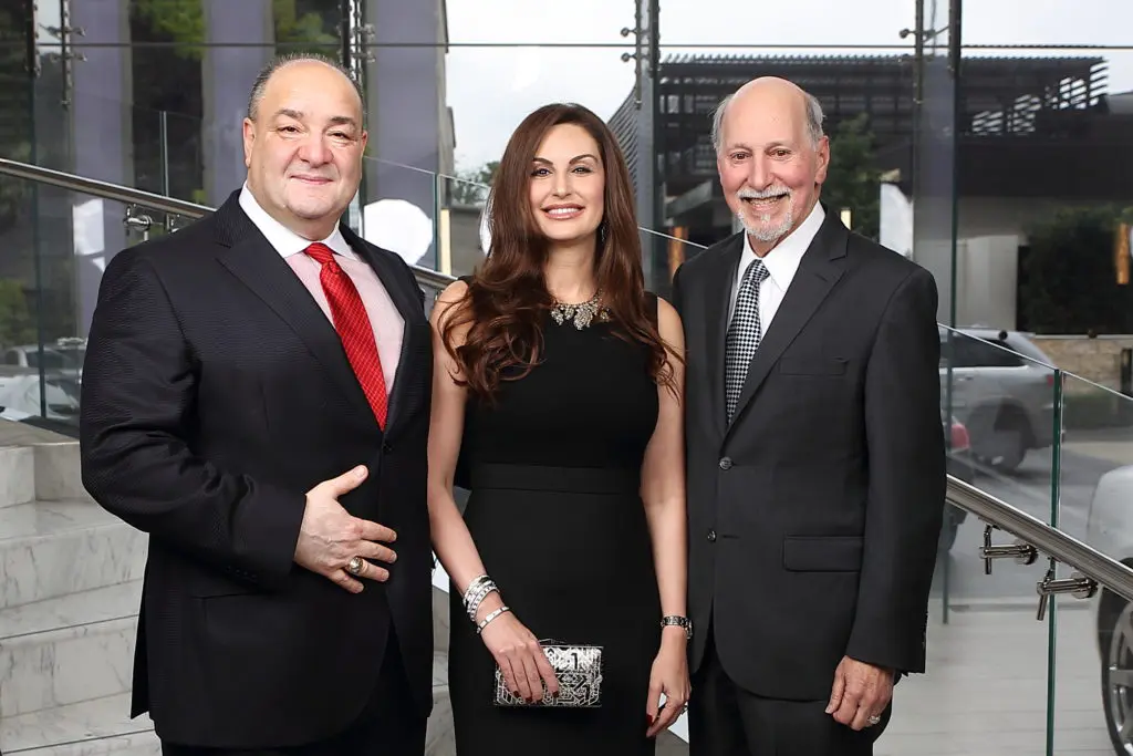 Honorees Bashar & Brigitte Kalai, Rabbi Roy Walter at the Interfaith Ministries of Greater Houston Tapestry Gala. (Photo by Quy Tran)