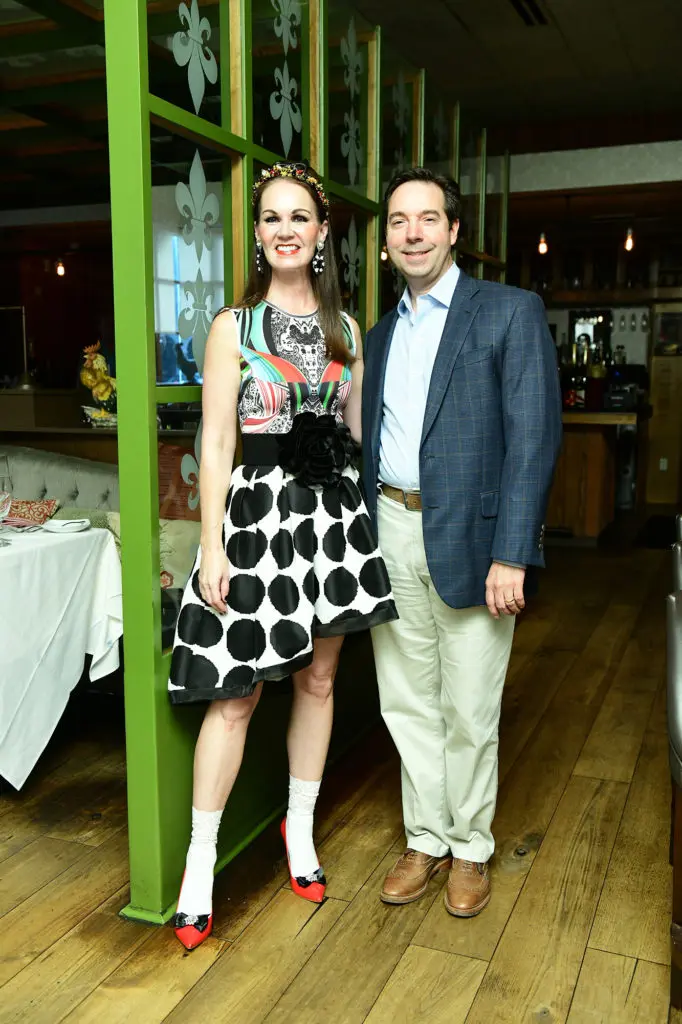 Beth Muecke, Jim Nelson at Houston Ballet's Raising the Barre fundraiser at Artisans Restaurant. (Photo by Daniel Ortiz)