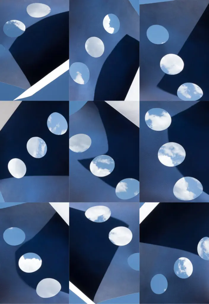 Brenda Biondo's "Modality No. 3," 2016, conjures the abstract energy of wind. The American Wind Energy Associate underwrote the booth for Foto Relevance to show works by Biondo and two other artists during its annual national conference. (Courtesy the artist and Foto Relevance) 