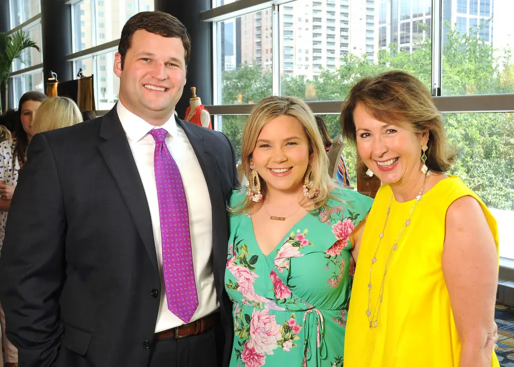 Bryan Glass, Mari Trevino Glass and Ileana Trevino at the Latin Women's Initiative Annual Fashion Show and Luncheon at the Hilton Americas Hotel. (Dave Rossman Photo)