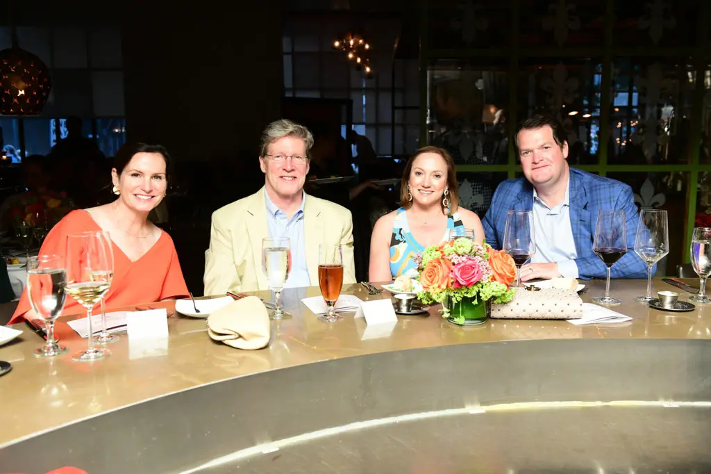 Carbrina & Steven Owsley, Mignon & Stephen Gill during Houston Ballet's Raising the Barre fundraiser at Artisans Restaurant. (Photo by Daniel Ortiz)