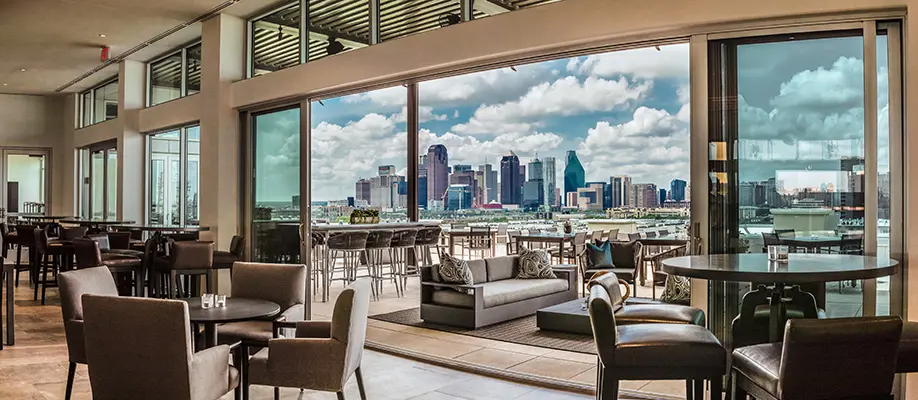 The rooftop bar, Upside West Village.