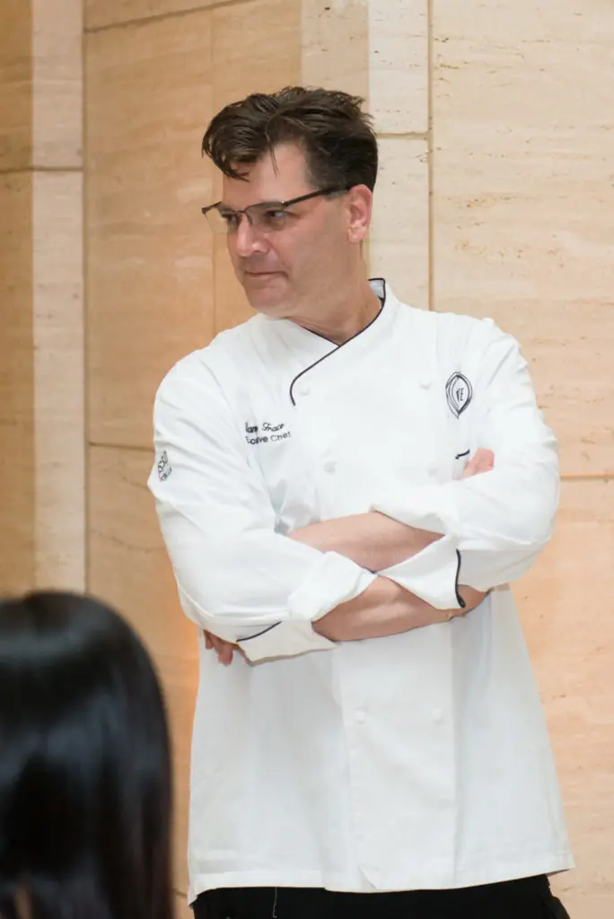 Potente Chef Danny Trace at the Jordan Alexander dinner party. (Photo by Jacob Power)