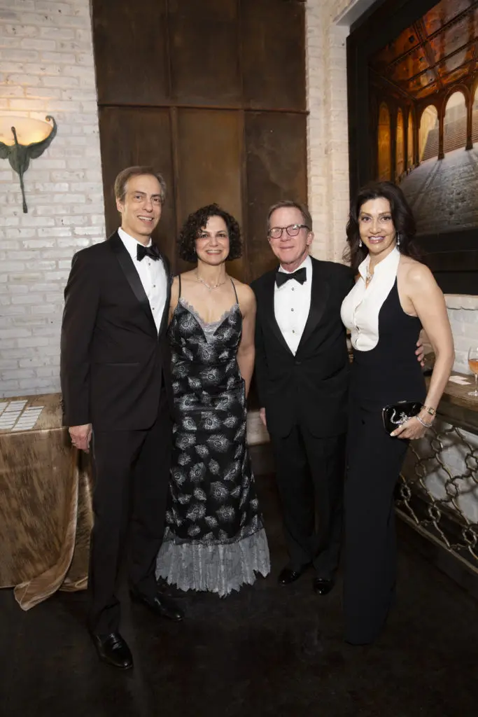 Christopher Rothko & Lori Cohen, chairs Erik & Nancy Littlejohn at Illumination: The Rothko Chapel Gala. (Photo by Jenny Antill Clifton)