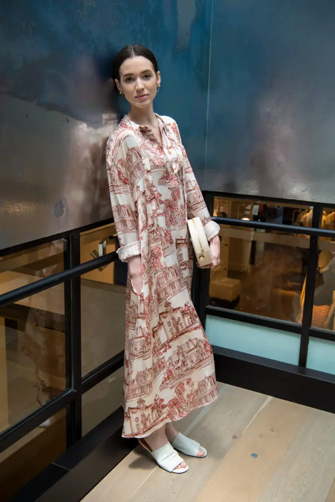 My favorite look from the collection that featured a gorgeous print. (Photo by Bruno at Snap The Picture)