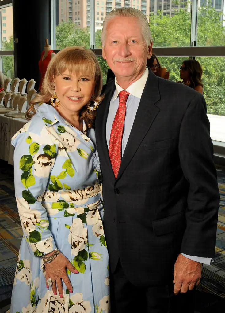 Cyndy Garza Roberts & Thomas Roberts at the Latin Women's Initiative Annual Fashion Show and Luncheon at the Hilton Americas Houston. (Dave Rossman Photo)