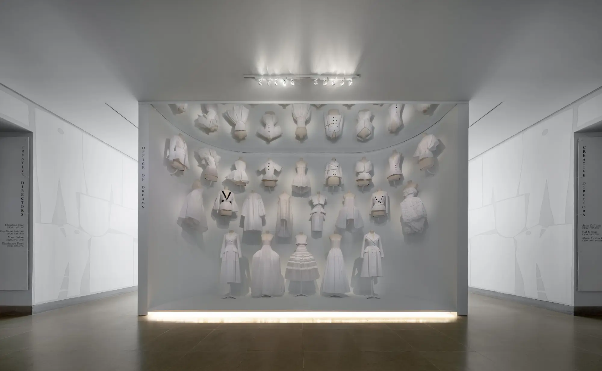 A vision in white from "Dior: From Paris to the World" (Photo by James Florio)
