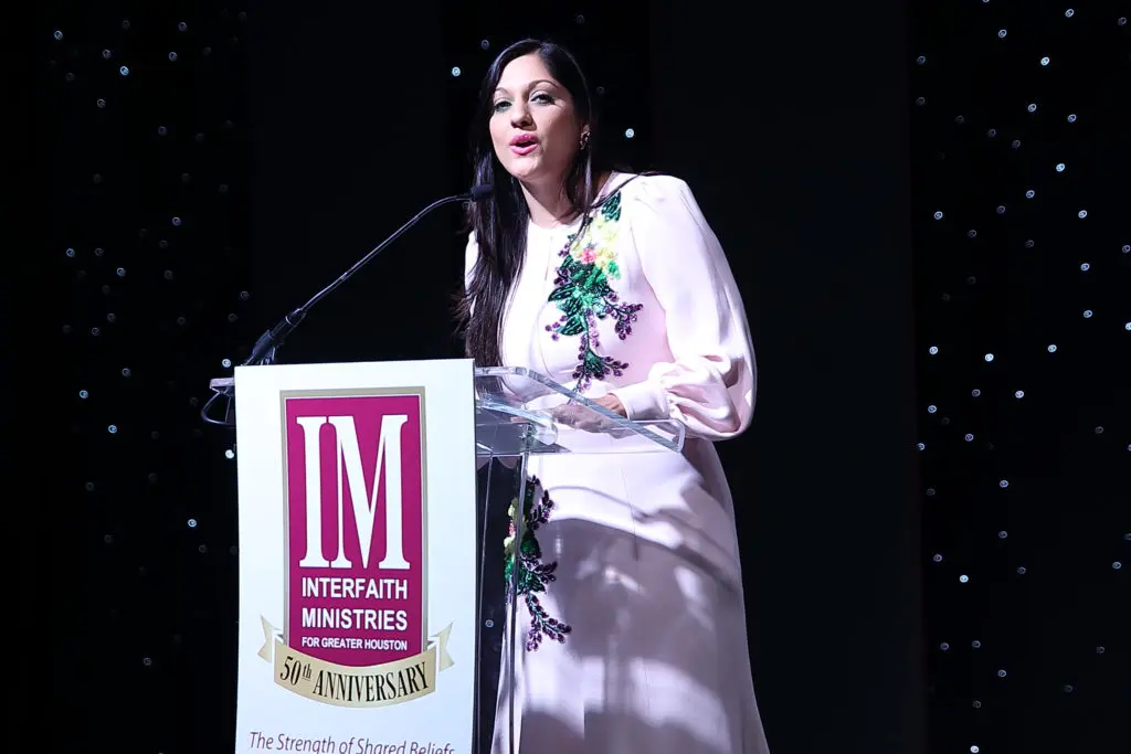 Dr. Sippi Khurana at the Interfaith Ministries of Greater Houston Tapestry Gala. (Photo by Quy Tran)