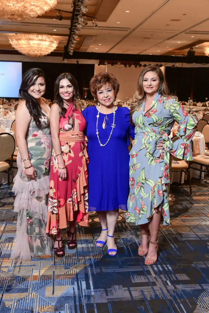 Daisy Mendoza, Michele Leal Farah, Trini Mendenhall, Maritza Gonzales at the Latin Women's Initiative annual luncheon. (Photo by Daniel Ortiz)