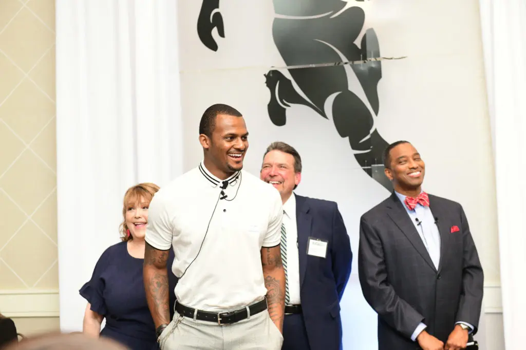 Deshaun Watson at the Center for Pursuit luncheon. (Photo by Daniel Ortiz)