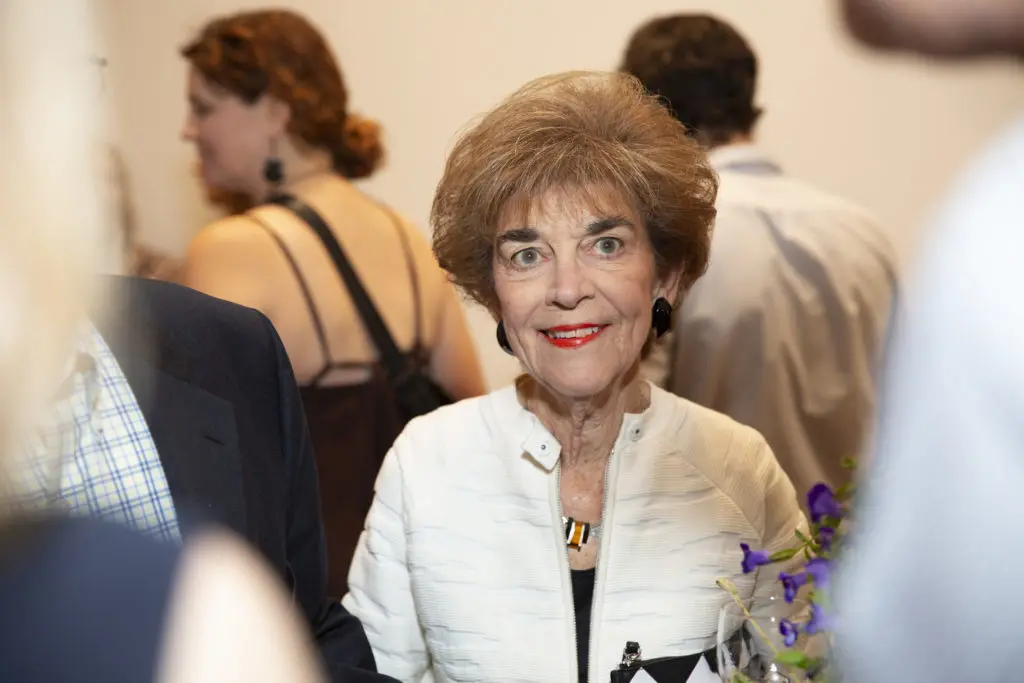 Dorene Herzog at Glasstire Party for Rainey Knudson at Texas Gallery. (Photo by Jenny Antill Clifton)