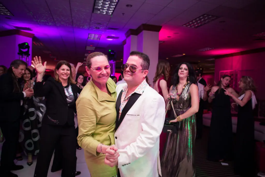 Ethel Shipton & Nate Cassie at Artpace's The Happening: Diskoteka Nite. (Photo by Francisco Cortes)