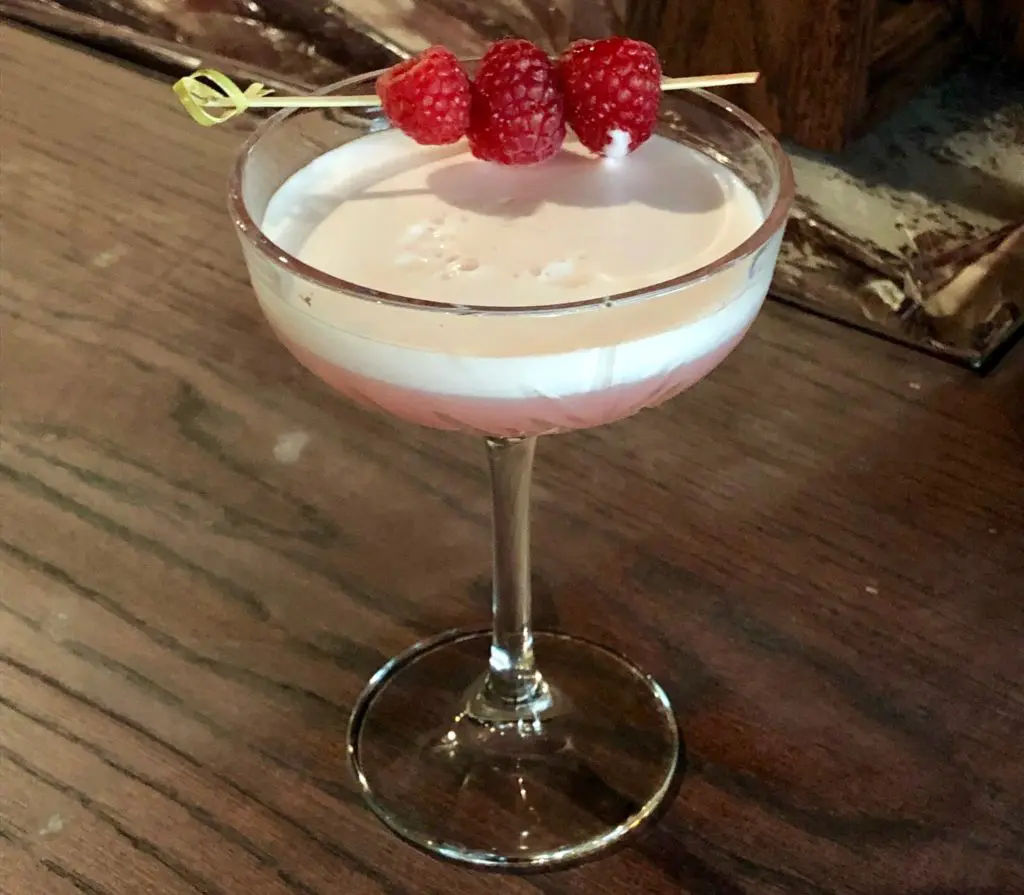 The first Clover Club drink  at The Clover Club in Uptown. 
