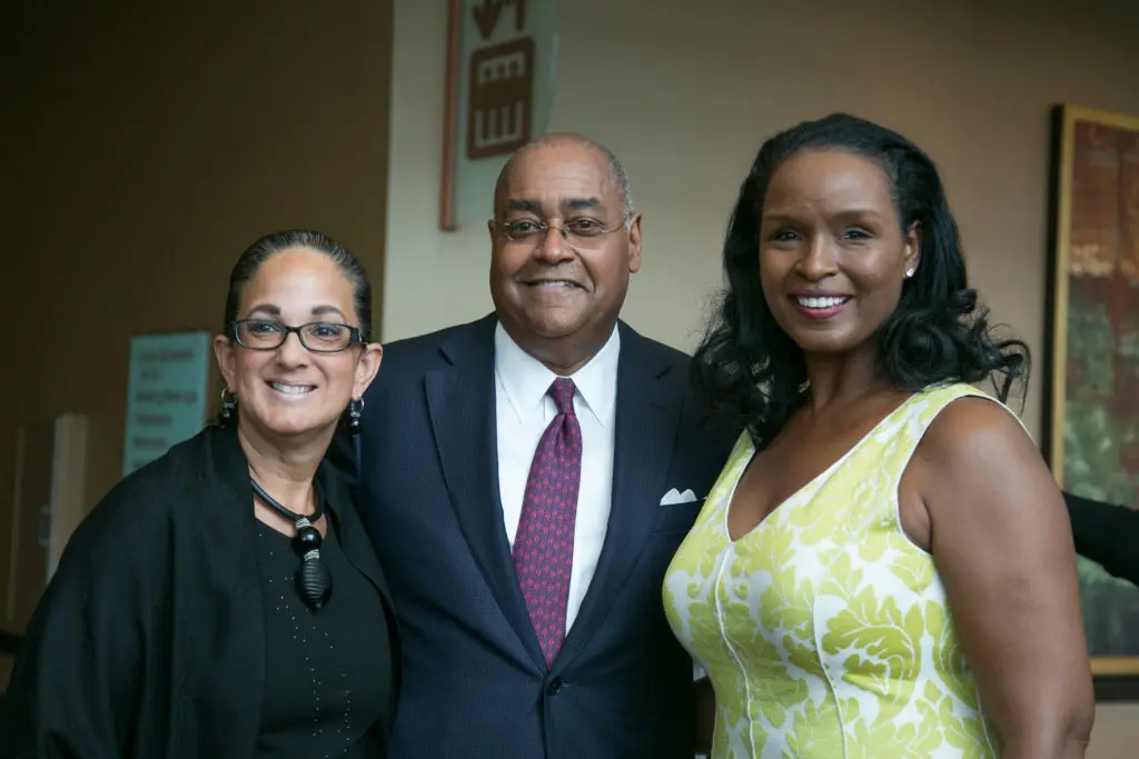 Licia Green Ellis & Rodney Ellis, Winnell Herron at the Center for Houston's Future 2019 Future of Leadership luncheon. (Photo by Twee Vuong)