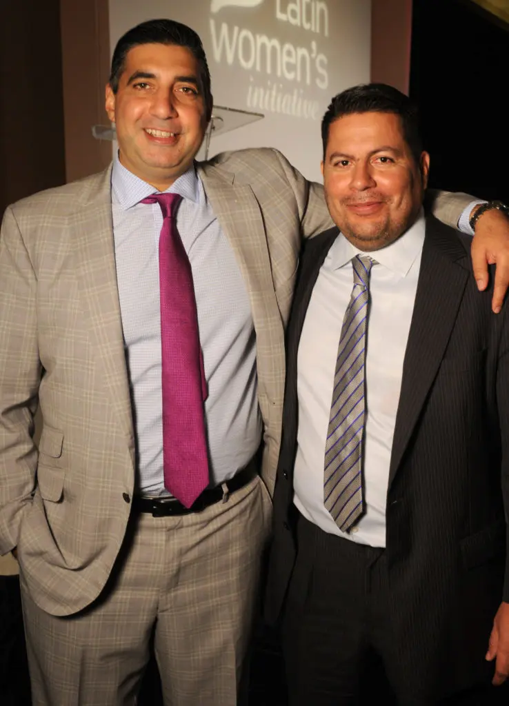 George Farah, Manuel Gonzales at the Latin Women's Initiative Annual Fashion Show and Luncheon at the Hilton Americas Houston. (Dave Rossman Photo)