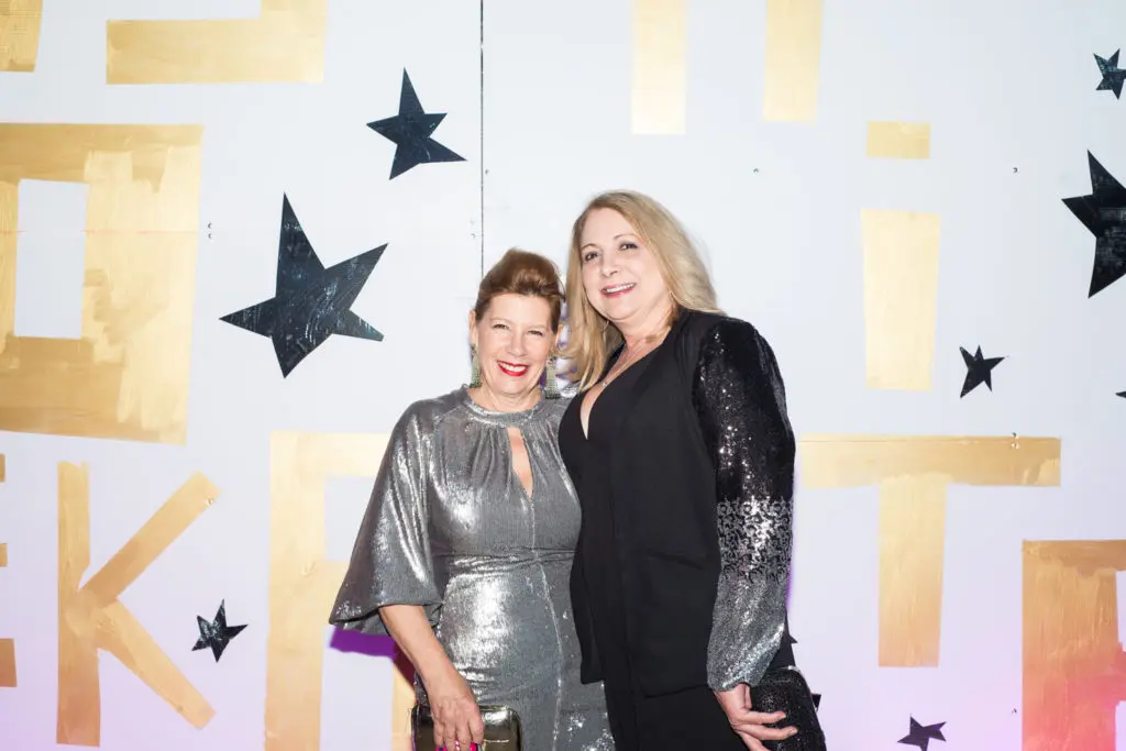 Holly Tupper, Joyce D. Slocum at Artpace's The Happening: Diskoteka Nite. (Photo by Francisco Cortes)