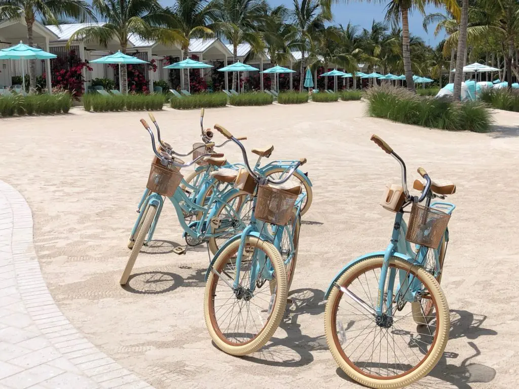 Bicycles are the chosen mode of the car-free Bungalows at Key Largo. (Photo by Shelby Hodge)