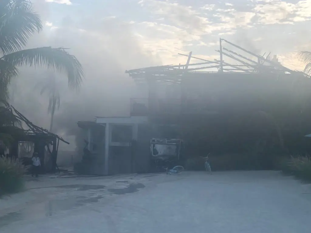 The Beach House smoking in the early morning hours. (Photo by Shelby Hodge)