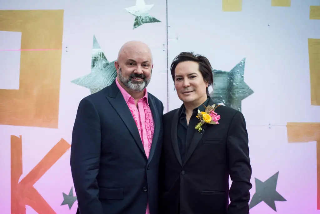 Honorees J. Travis Capps Jr. & Lee Anthony at Artpace's The Happening: Diskoteka Nite. (Photo by Francisco Cortes)